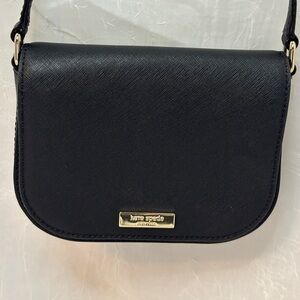 kate spade Laurel Way Black Crossbody with Gold Hardware